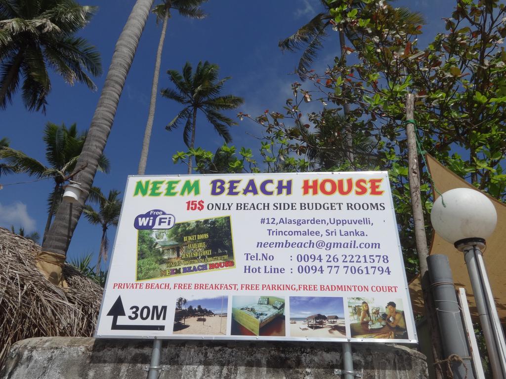 Neem Beach House Тринкомали Экстерьер фото